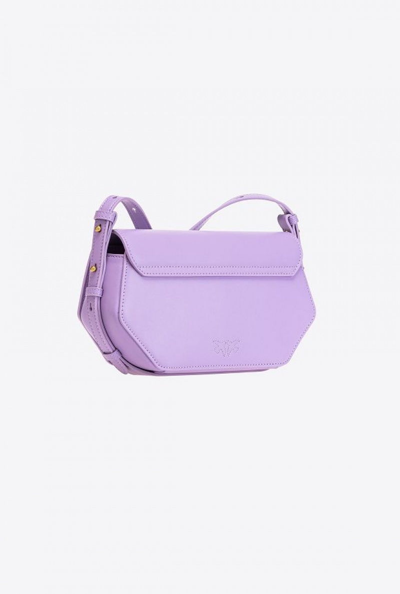 Pinko Mini Love Bag Click Exagon Simply Fialové Zlaté | SN-PKO32662