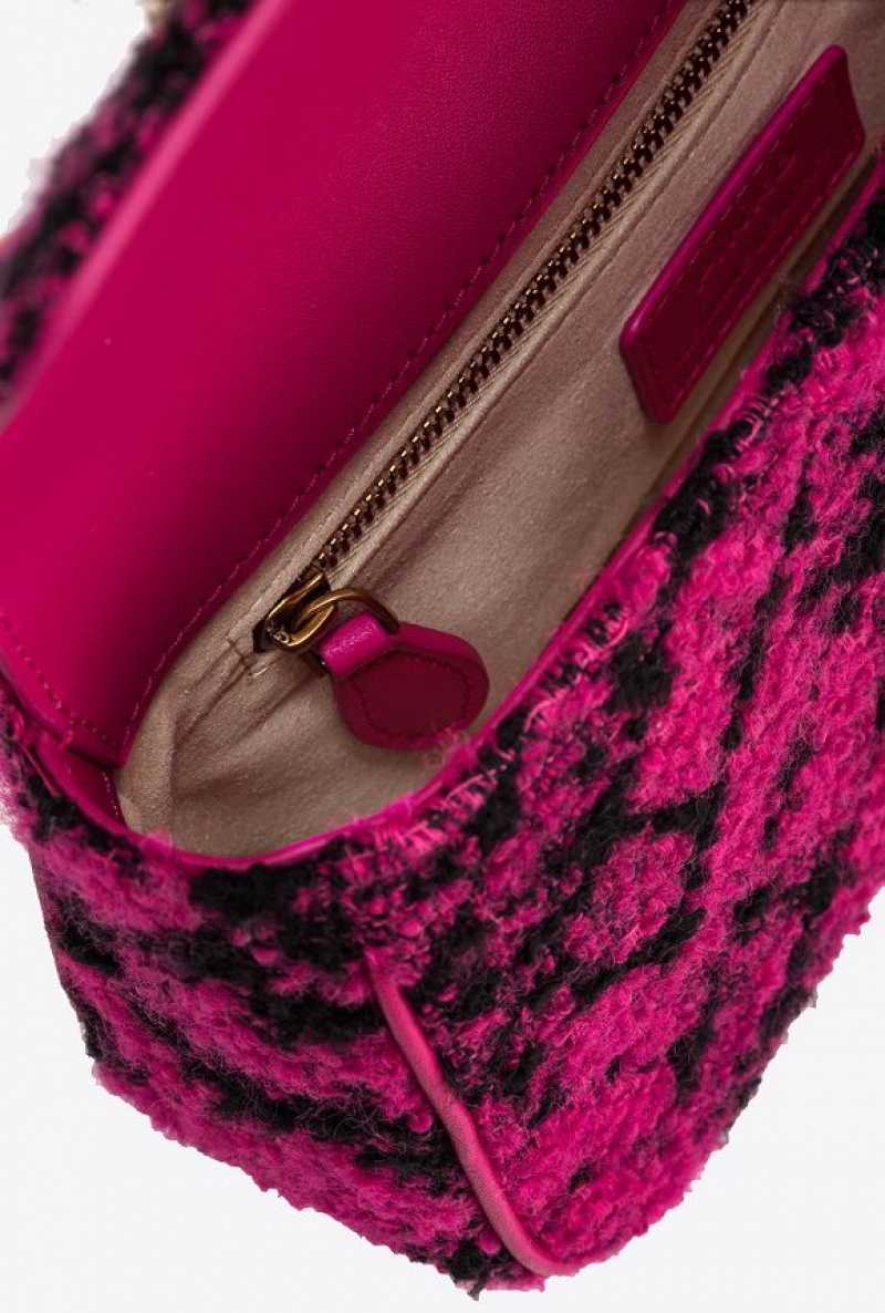 Pinko Mini Love Bag One In Snake Jacquard Černé Zlaté | SN-PKO32562