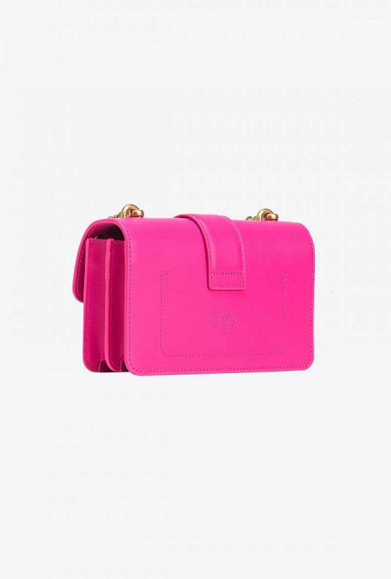 Pinko Mini Love Bag One Painted Studs Růžové Zlaté | SN-PKO32539