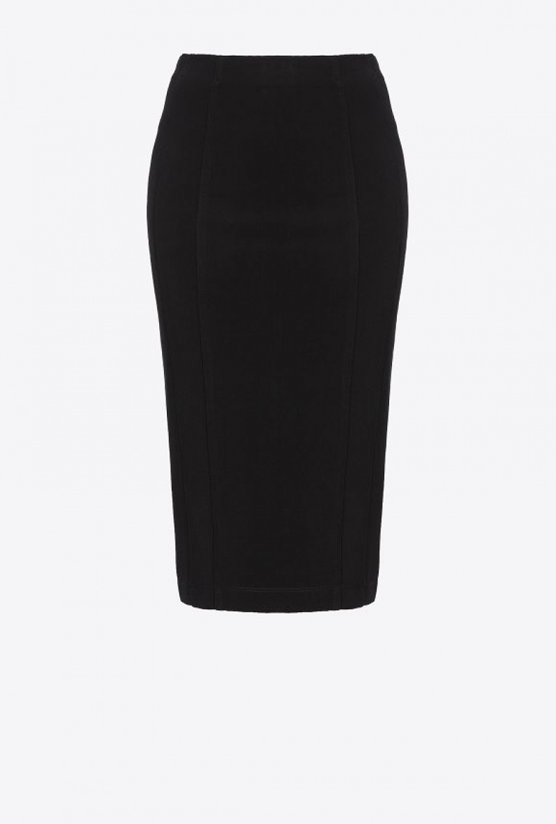 Pinko Pencil Skirt With Slit Černé | SN-PKO33883