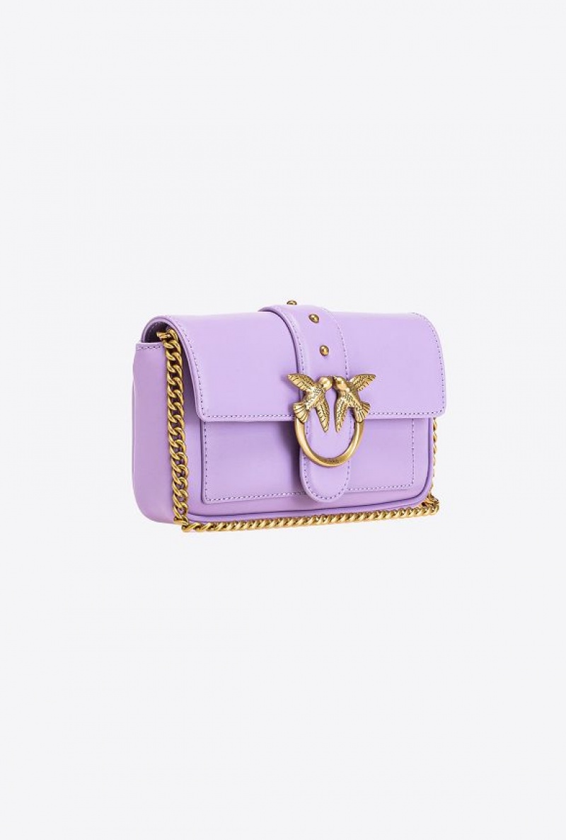 Pinko Pocket Love Bag One Simply Fialové Zlaté | SN-PKO32455