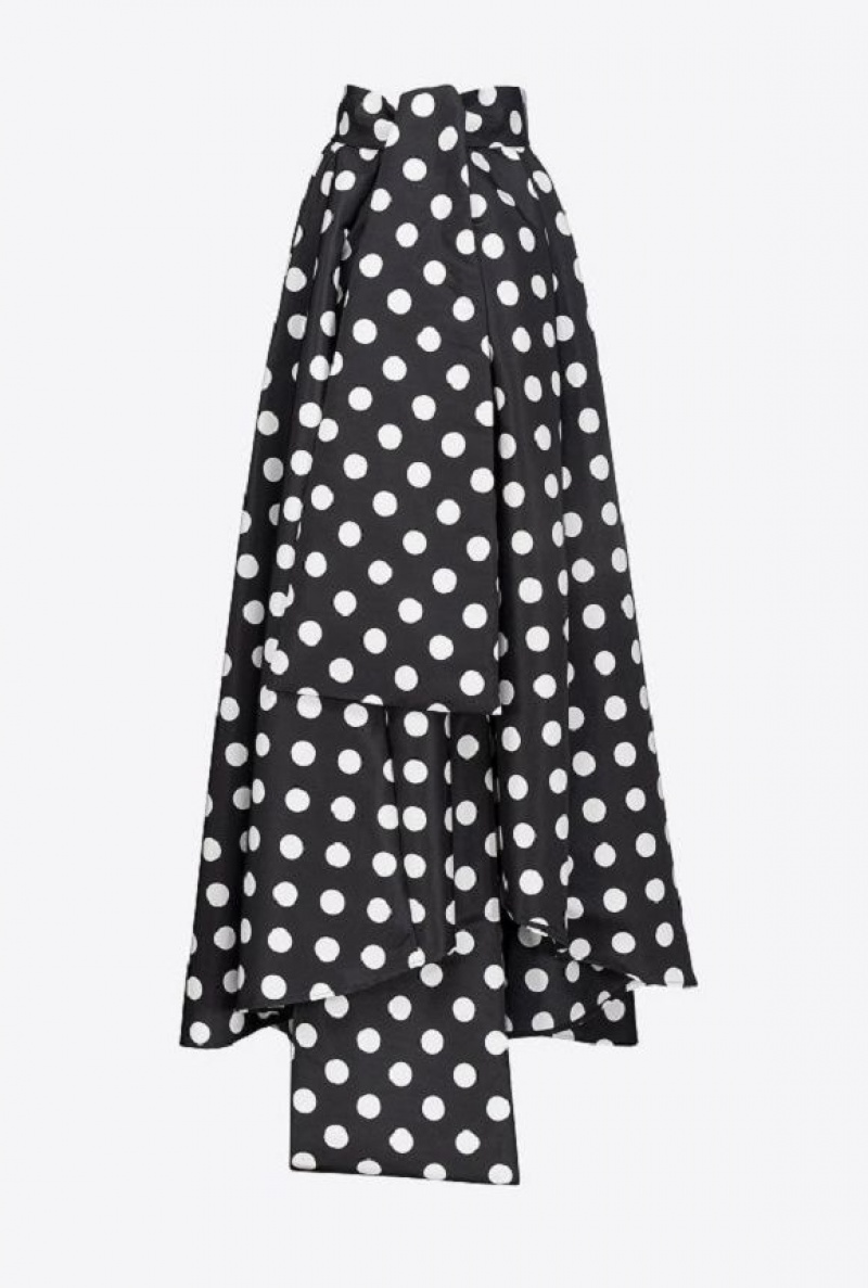 Pinko Polka-dot Maxi Skirt Černé Bílé | SN-PKO33969