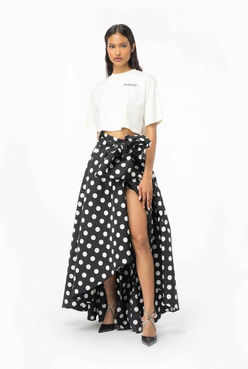 Pinko Polka-dot Maxi Skirt Černé Bílé | SN-PKO33969