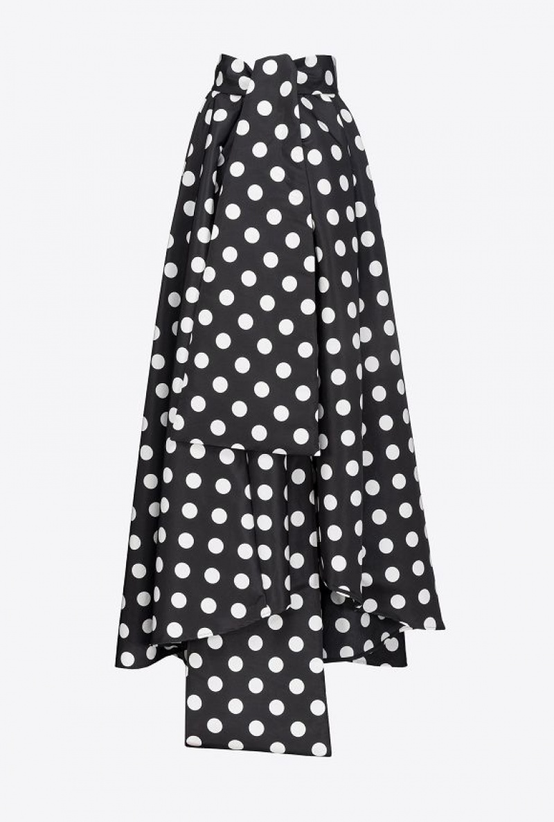 Pinko Polka-dot Maxi Skirt Černé Bílé | SN-PKO34091