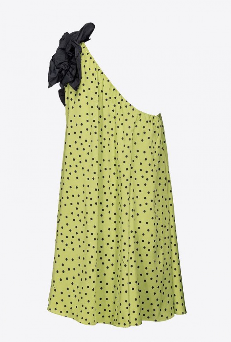 Pinko Polka-dot Mini Šaty Zelene Černé | SN-PKO33057