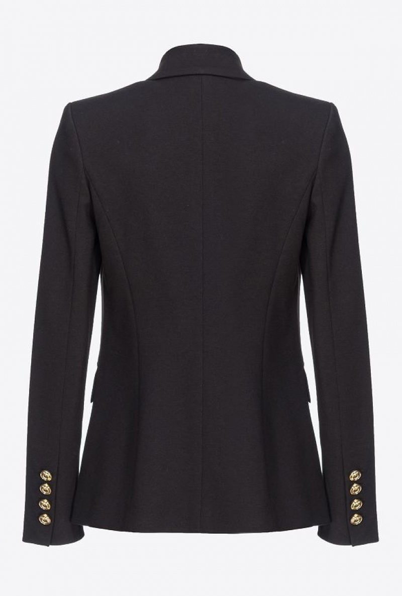 Pinko Single-breasted Blazer Černé | SN-PKO33925