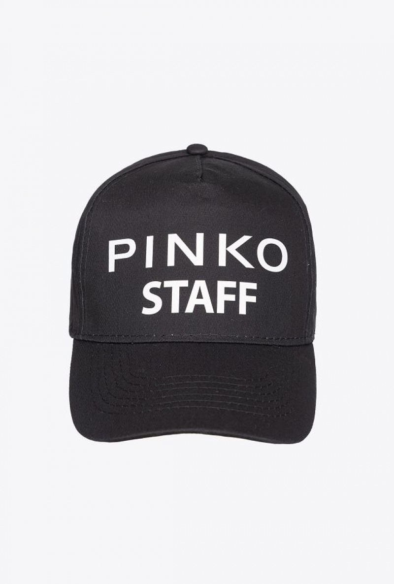 Pinko Staff Baseball Cap Černé Bílé | SN-PKO34376