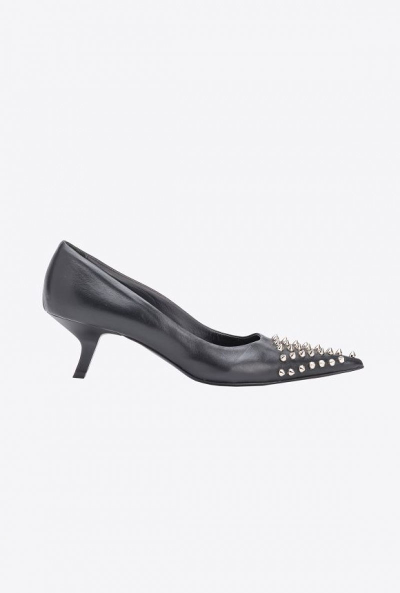 Pinko Studded Pumps Černé | SN-PKO34150