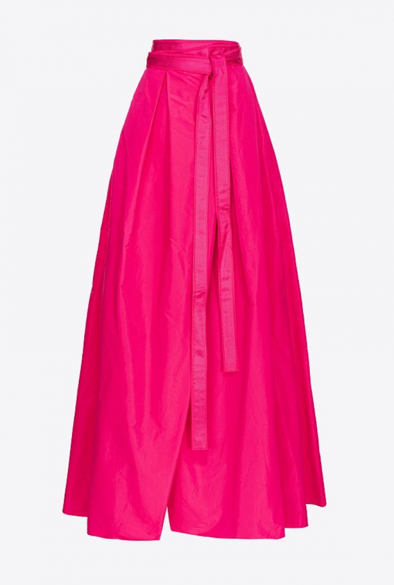 Pinko Taffeta Maxi-skirt Růžové | SN-PKO34093