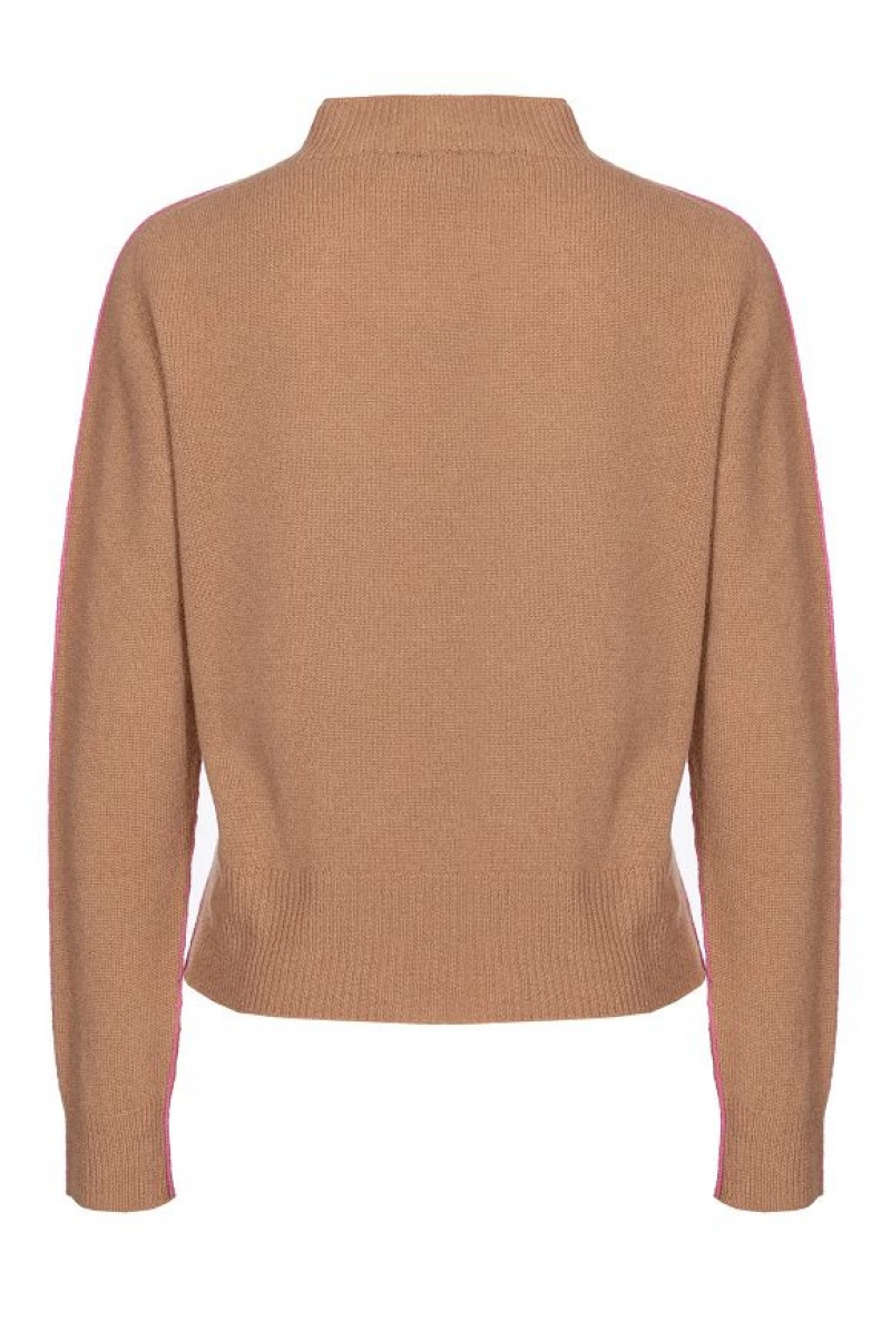 Pinko Two-tone Pullover Fuchsie Stříbrné | SN-PKO33517