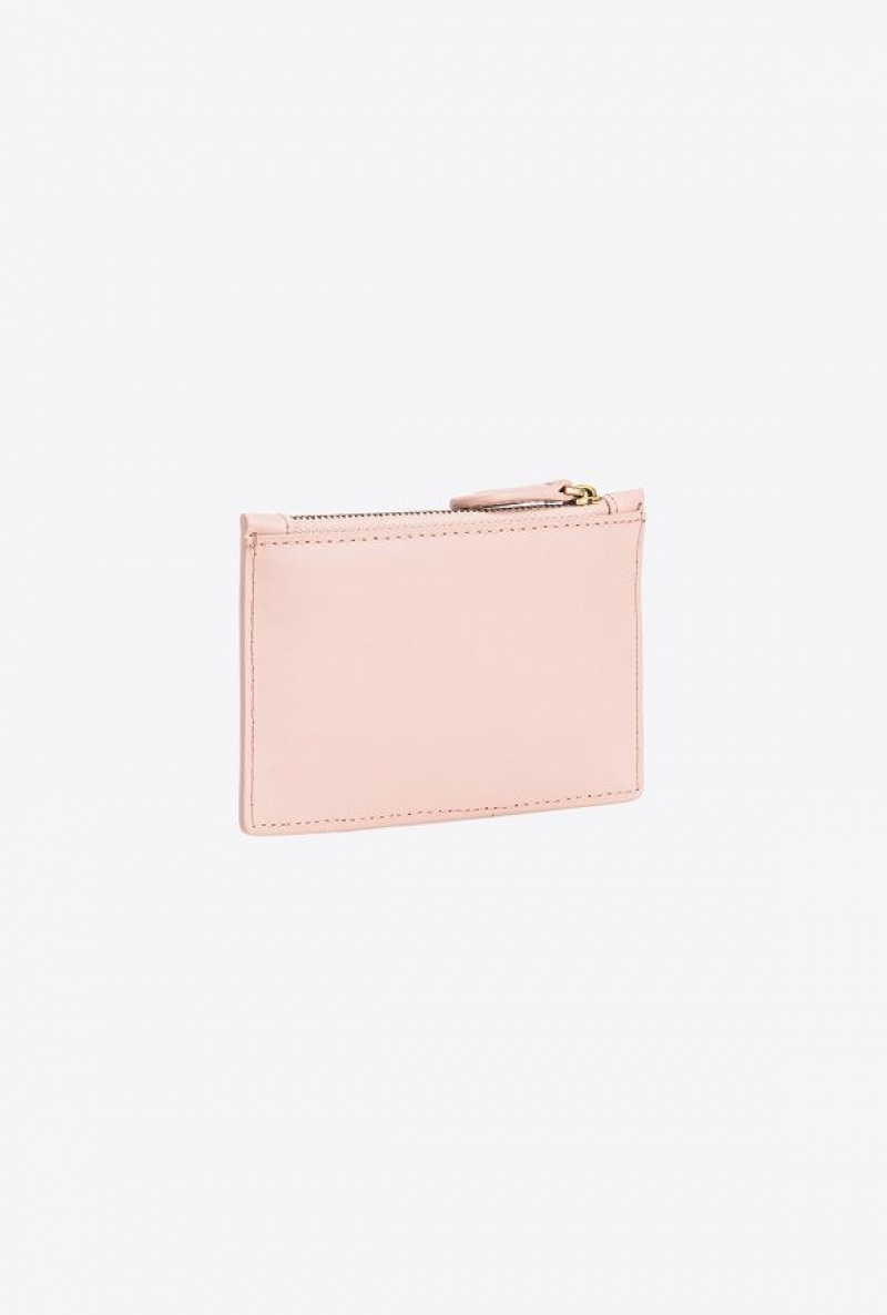 Pinko Zipped Card Holder Růžové Růžové Zlaté | SN-PKO34263